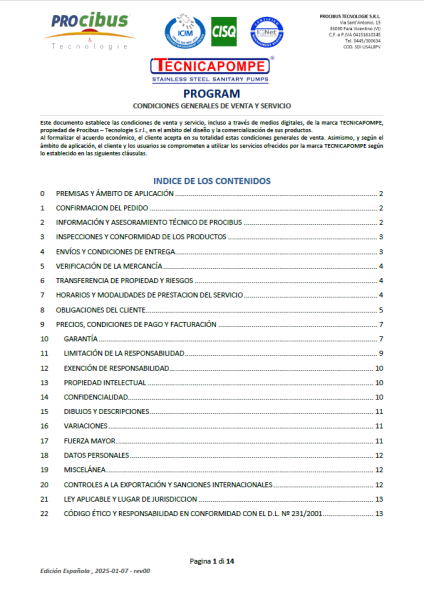 TECNICAPOMPE - Condiciones generales de venta y servicio_es_rev00